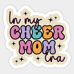 In My Cheer Mom Era Retro Trendy Cheerleading Football Mom Women Life Sticker